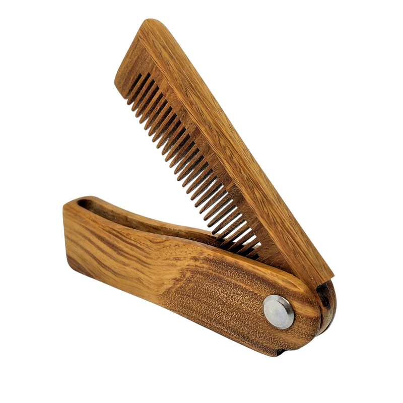 Sandalwood folding beard comb