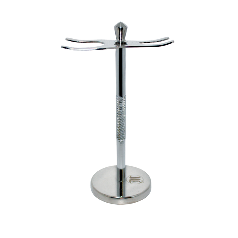 Stainless Steel Shaving Stand for razor and brush